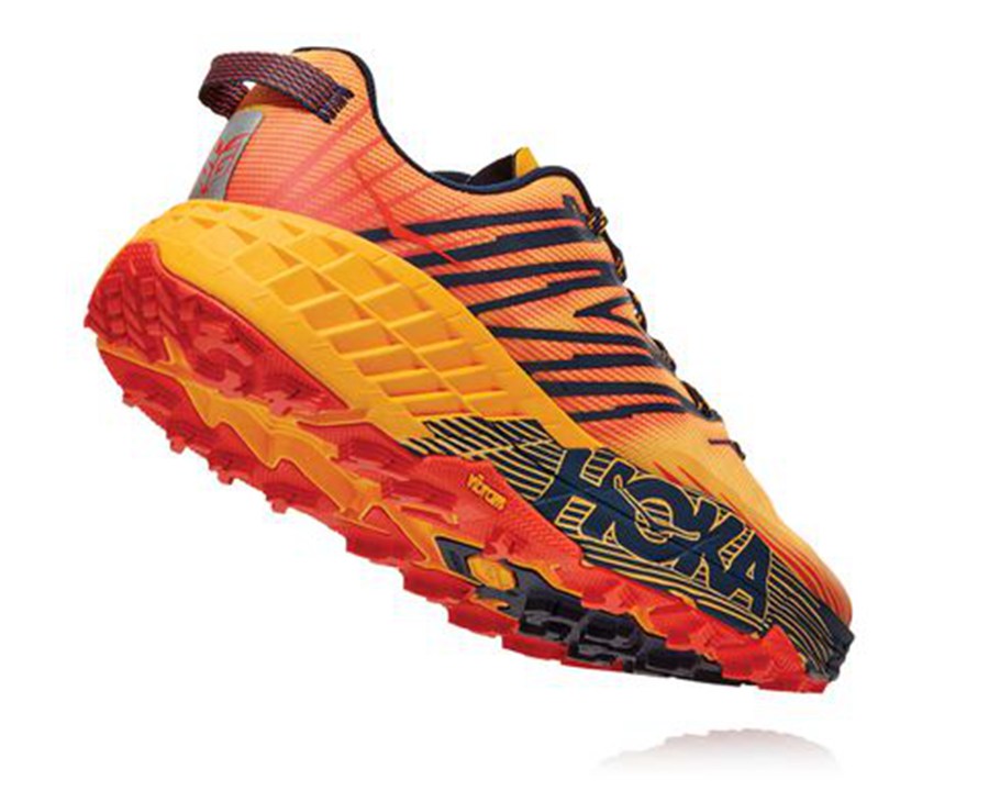 Hoka Australia One One Speedgoat 4 - Mens Trail Shoes Orange - SOMRH-9273